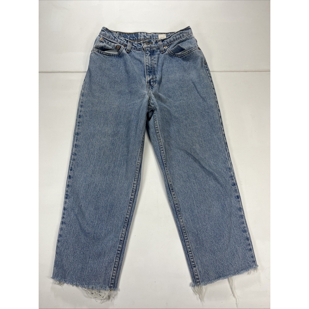 Vintage Levis 512 Jeans Slim Fit Tapered Leg Blue Denim 90s Women's Size 11 27"